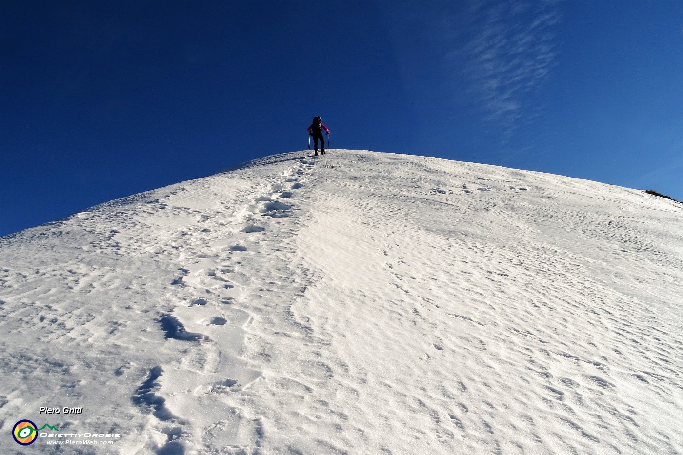 39 Ultimo ripido strappo per l'Arete con neve.JPG -                                